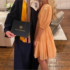 Light orange babydoll dress